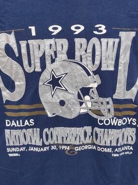 VINTAGE 1993 DALLAS COWBOYS SUPER BOWL TSHIRT